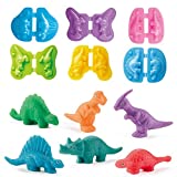 JHONG Color Dough Toys Dinosaur World Dough Set Creations Tools for Kid Play with Animals