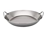 Matfer Bourgeat Black Carbon Steel Paella Pan, 14 1/8"