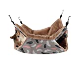 STTQYB Small Pet Cage Hammock, Hanging Bed for Small Animals Pet Cage Hammock Accessories Bedding for Chinchilla Parrot Sugar Glider Ferrets Rat Hamster Rat Playing Sleeping (Plumage)