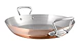 Mauviel Made In France M'Heritage Copper 150s 13.7-Inch Paella Pan with Cast Stainless Steel Handle