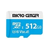 Micro Center Premium 512GB microSDXC Card, Nintendo-Switch Compatible Flash Memory Card, UHS-I C10 U3 V30 4K UHD Video A1 R/W Speed up to 95/80 MB/s Micro SD Card with Adapter (512GB)