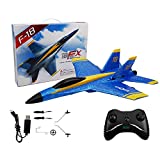 Remote Control Airplane, 2.4Ghz 2 Channel RC Plane Ready to Fly, Durable EPP Foam Built-in 3-Axis Gyro, Easy to Fly RC Aircraft and Great Gift Toy for Beginners and Kids, Upgraded with Propeller Saver