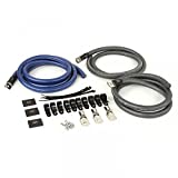 NVX True Spec 1/0 Gauge 100% OFC Wire Big 3 Amp Wiring Update Kit for Car Audio Systems up to 350 Amps [XBG3PK]