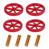 Creality 4Pcs Metal Leveling Nuts and Springs Upgraded Set for Ender 3/3 Pro/3 V2/3 Max, Ender 5/5 Plus/ 5 Pro, CR 10 Series 3D Printer Bed Staying ​Level