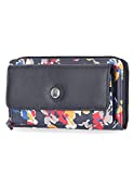 Nautica Bulk Cargo Womens RFID Wallet Clutch Zip Around Organizer (Floating Floral Indigo)