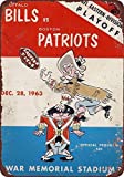 Joeaney New Tin Sign Aluminum Retro 1963 Boston Patriots Program Metal Sign 8 X 12 Inch