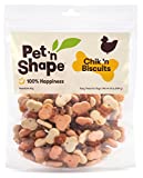 Pet 'n Shape Chik 'n Wrapped Biscuits – Jerky Dog Treats - 1 Pound