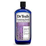 Dr Tealâ€™s Foaming Bath with Pure Epsom Salt, Soothe & Sleep with Lavender, 34 fl oz, Purple