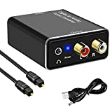 Digital to Analog Audio Converter, Friencity DAC Digital SPDIF Optical to Analog L/R RCA, Toslink Coaxial to Stereo 3.5mm Aux Jack Speaker for TV DVD PS4 TV Box Amp Xbox Home Cinema Bluetooth Adapter
