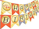 Classic Car Birthday Banner Pennant - Classic Car Party Supplies - Vintage Car Party Decorations