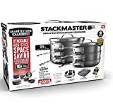 Granitestone 15 Piece Stackmaster Ultra Non stick Cookware Set, Pots and Pans Kitchen Set with Cool Touch Handles, Dishwasher-safe, Oven-safe Cookware Sets 100% PFOA-Free As Seen On TV