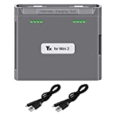 Hanatora Two-Way Battery Charging Hub and Check Battery Level for DJI Mini 2/SE Drone,Charge Two Batteries in Sequence,Charger Accessories