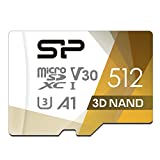 Silicon Power 512GB Micro SD Card U3 Nintendo-Switch Compatible, SDXC microsdxc High Speed MicroSD Memory Card with Adapter