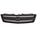 PERFIT LINER New Replacement Parts Front Black Grille Grill Compatible With 2007-2013 Chevrolet Silverado 1500 Pickup Truck GM1200578 25810706