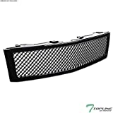 Black Mesh Front Hood Bumper Grill Grille ABS For 07-13 Chevy Silverado 1500