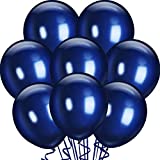 25 Packs 18 Inch Navy Blue Big Balloons Thick Latex Balloons for Navy Blue Birthday Baby Bridal Shower Wedding Party Decorations (Navy)