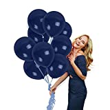 Navy Balloons 100 Pack - Dark Blue Balloons - Matte Midnight Blue Balloons 10 Inch Birthday Garland Baby Shower Party Bachelorette Engagement Wedding Carnival Party Graduation Decorations