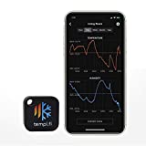 tempi.fi Mini Wireless Temperature and Humidity Sensor - Developed in The USA - 24/7 Data Logger with Alarm  Bluetooth Smart Thermometer and Hygrometer - Monitor Refrigerator Freezer Pets (T3)