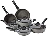 BALLARINI Parma by HENCKELS 10-pc Nonstick Pot and Pan Set, Made in Italy, Set includes fry pans, saucepans, saut pan and Dutch oven with lid