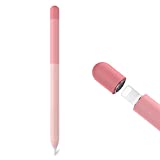 Delidigi Gradient Color Case for Apple Pencil 1st Generation Silicone Protective Apple Pencil Case Cover Sleeve Accessories (Gradient Pink)