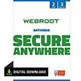Webroot Antivirus Software 2022 | Protection against Computer Virus, Malware, Phishing and more | 3-Device | 2-Year Subscription | Download