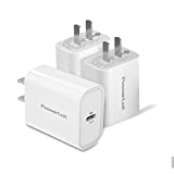 USB C Wall Charger, PowerLot[3 Pack] PD 20W USB C Power Adapter Compact USB C Fast Charger Block for iPhone 12,12 Pro,12 Pro Max,12 Mini, iPhone 13 Pro Max,13 Mini, iPad Pro, iPad Air 4, iPad Mini 6