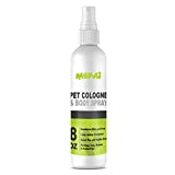 MOKAI Pet Cologne and Body Spray for Dogs Cats Horses and Ferrets | Sweet Pea and Vanilla Scented Grooming Perfume Deodorizes Skin and Coat Providing Long Lasting Freshness and Eliminating Odors (8oz)