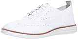 Cole Haan womens Originalgrand Stitchlite Wingtip Oxford Flat, Optic White Knit/Optic White, 7.5 US