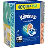 Kleenex Trusted Care Everyday Facial Tissues, 4 Cube Boxes, 70 Tissues per Box (280 Tissues Total)