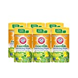 Arm & Hammer Volcano Essentials Disinfecting Wipes, Lemon Orchard Scent, 6 Pack, 80 Count, 480 Wipes