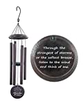 Memorial Gift Wrapped Large 34 Inch Silver Veined Deep Tone Wind Chime Ships TODAY by Weathered Raindrop