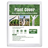 Kuptone Plant Covers Freeze Protection, 10FT×30FT Reusable Rectangle Frost Protection Plant Blanket for Cold Weather Protection & Plant Growth