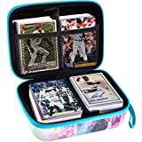 Baseball Card Holder Compatible with Topps 2021 Baseball Cards, Sports Cards Case Storage Holds Up to 400+ Cards, Trading Card Protector Box with Removable Divider and Hand Strap (Bag Only)