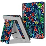 Fintie Stand Case for All-New Kindle (10th Generation, 2019) / Kindle (8th Generation, 2016) - Premium PU Leather Protective Sleeve Cover with Card Slot and Hand Strap, Jungle Night