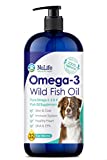 Pure Omega 3 Fish Oil for Dogs Liquid, Wild Caught from Iceland, Skin and Coat Supplement for Shedding, Dry Itchy Skin and Allergies, Rich in EPA + DHA with Omega 3, 6 & 9 Fatty Acids, 32 oz