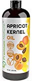 Apricot Kernel Oil - 100% Pure And Natural - Cold Pressed Apricot Kernel Oil Carrier for Essential Oils Mixing Natural Skin Moisturizer, Aromatherapy, Massage, Hair Care & Growth 16 oz