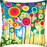 Dandelions. Needlepoint Kit. Throw Pillow 16Ã—16 Inches. Printed Tapestry Canvas, European Quality