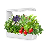 Vegebox 12 Pods Hydroponics Growing System - Indoor Herb Garden, Kitchen Smart Garden Planter, LED Grow Light with Plant Germination Kits(White)