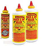 Boric Acid Roach & Ant Killer - Pest Control 1 LB Bottle (454 Grams) - 2 Pack + Bonus Bottle