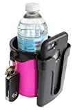 BikeCupHolder - Pink - Cell Phone - Keys - Holder Combo for Beach Cruiser - Commuter Bike