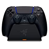 Razer Quick Charging Stand for PlayStation 5: Quick Charge - Curved Cradle Design - Matches PS5 DualSense Wireless Controller - One-Handed Navigation - USB Powered - Black (Controller Sold Separately)