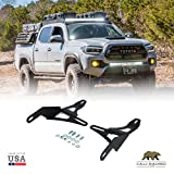 32" Lower Bumper Flush Slim Light Bar Kit Fits 2016-2023 Toyota Tacoma (No OEM Style Switch, Brackets Only)