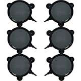 kathson 4.2-Inch Air Stone Disc Bubble Diffuser 6 PCS with Suction Cups Fish Tank Air Pump Round Dissolved Oxygen Airstone Decoration for Hydroponics Pond Aquarium Aquaponics