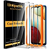 [3 Pack] Unique Me Screen Protector for Samsung Galaxy A32 5G / A12 4G Tempered Glass, 9H Hardness [Case Friendly] [Alignment Frame Easy Installation] High Definition Bubble Free