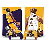 PS5 Skin Disc Edition Console and Controller Accessories Cover Skins Wraps Basketball Sports Design for Playstation 5 Disc Version