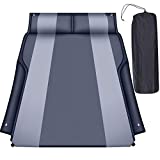 Heyoh Automatic SUV air Mattress, Self Inflating Sleeping pad for car Camping or Tent Camping, Self-Inflatable Car Mattress with Inflatable Pillow Used for Minivan/SUV/Truck Back seat (Black)