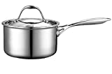 Cooks Standard Lid 1.5-Quart Multi-Ply Clad Stainless Steel Saucepan, 1-1/2-Quart, Silver