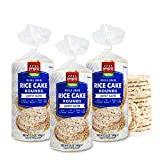 Lightly Salted Rounds Brown Rice Cake, All Natural Gluten Free Ingredients, Whole Grain Non-GMO Verified, Kosher Certified, 3.5 Oz (Pack of 3)