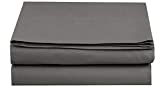 Premium Hotel Quality 1-Piece Flat Sheet, Luxury and Softest 1500 Thread Count Egyptian Quality Bedding Flat Sheet, Wrinkle-Free, Stain-Resistant, Twin/Twin XL, Gray