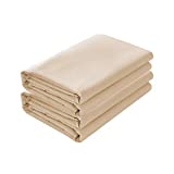 Basic Choice 2-Pack Flat Sheets, Breathable Series Bed Top Sheet, Wrinkle, Fade Resistant - Twin, Beige